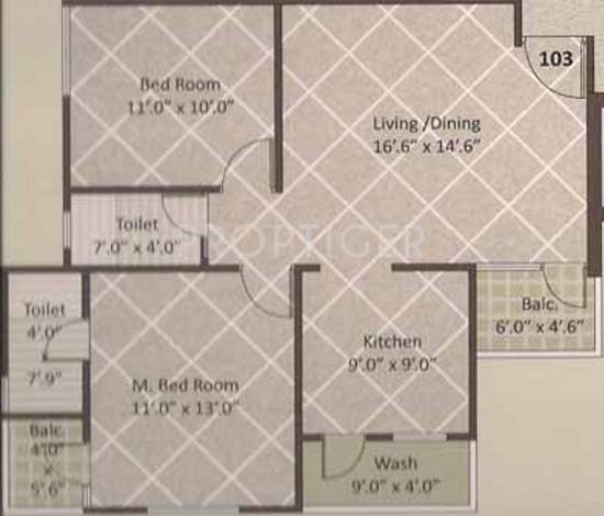 Shree Muniji Anand Garden (2BHK+2T (1,235 sq ft) 1235 sq ft)