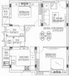 MR Vijaya Lakshmi Apartments (2BHK+2T (992 sq ft) 992 sq ft)