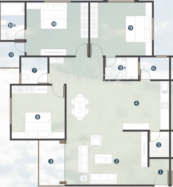 Aarya Twin Tower (3BHK+3T (2,000 sq ft) 2000 sq ft) Aarya Twin Tower (3BHK+3T (2,000 sq ft) 2000 sq ft)