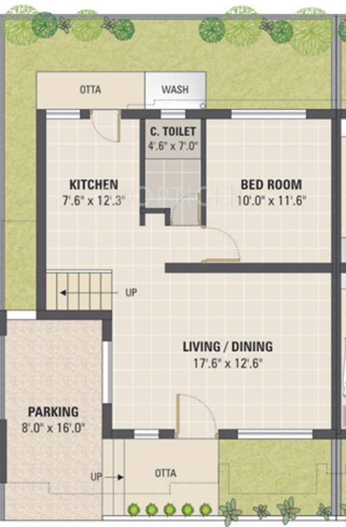 Vedant Somnath Heritage Bungalows (3BHK+3T (1,552 sq ft) 1552 sq ft)