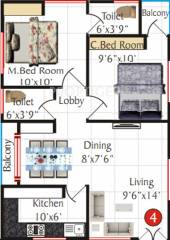 SV Narayana Reddy Homes (2BHK+2T (755 sq ft) 755 sq ft) SV Narayana Reddy Homes (2BHK+2T (755 sq ft) 755 sq ft)