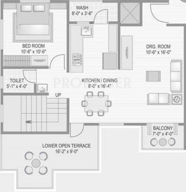 Accord Park View (3BHK+3T (1,489 sq ft) 1489 sq ft)