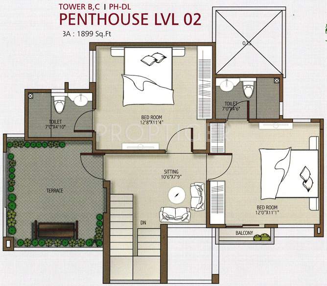 Narayan Essenza (3BHK+4T (1,889 sq ft) 1889 sq ft)