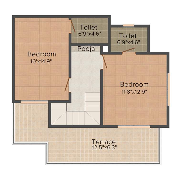 Fortune Greenfield 2 (3BHK+4T (1,900 sq ft) 1900 sq ft)