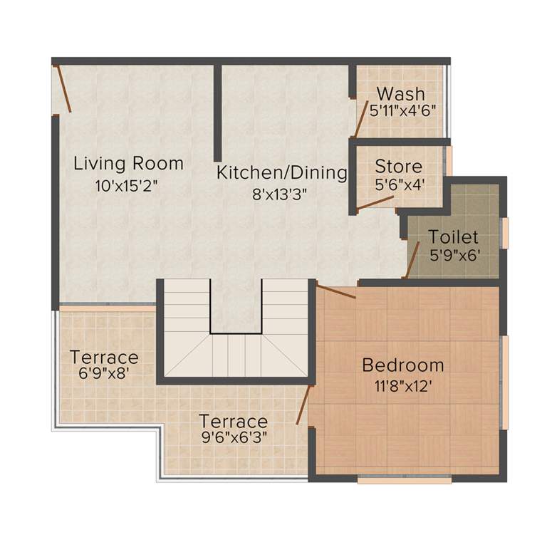 Fortune Greenfield 2 (3BHK+4T (1,900 sq ft) 1900 sq ft)