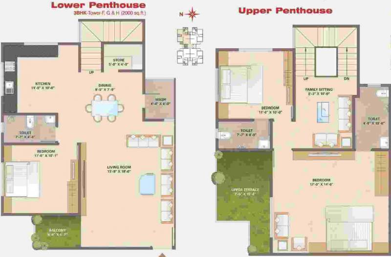  greenfield-3 Floor Plan Penthouse Floor Plan