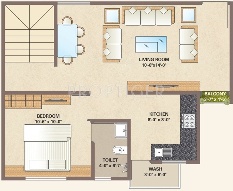 Fortune Greenfield 3 (3BHK+4T (1,500 sq ft) 1500 sq ft)