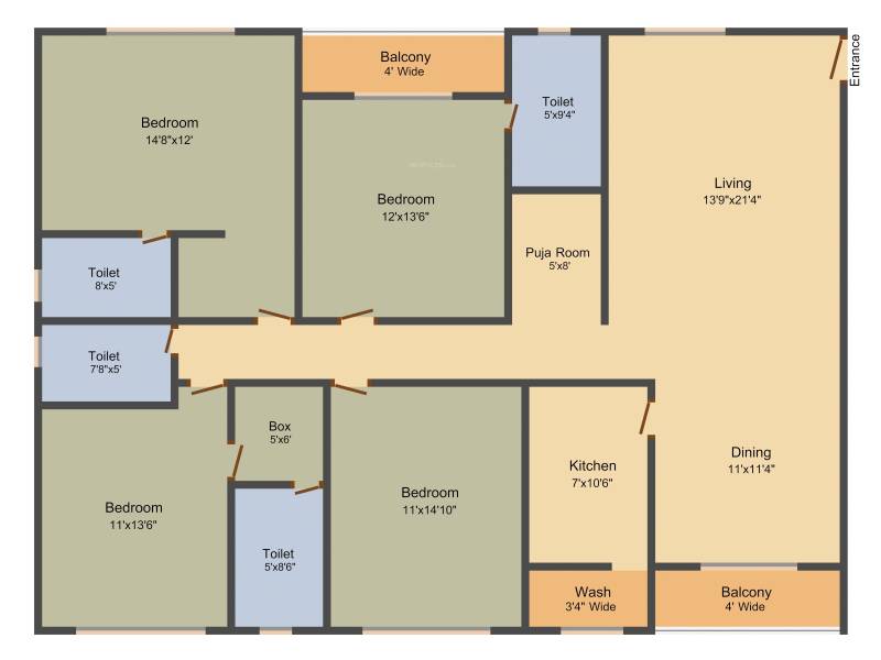 Prasad Rare Earth (4BHK+4T (1,976 sq ft) 1976 sq ft)