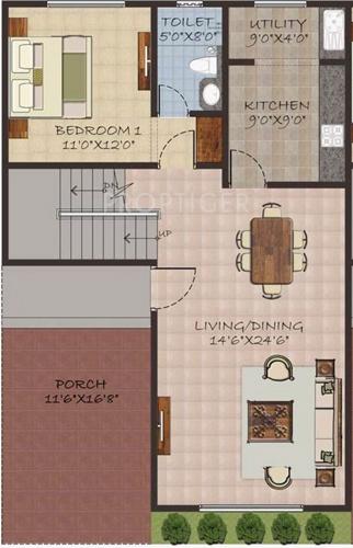 Sumanth Sreshta Swaminathan Nagar Villa (3BHK+3T (1,844 sq ft) 1844 sq ft)
