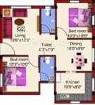 Kalyan Grand Emerald (2BHK+2T (844 sq ft) 844 sq ft)