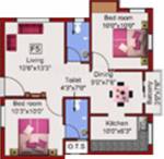 Kalyan Grand Emerald (2BHK+2T (816 sq ft) 816 sq ft)