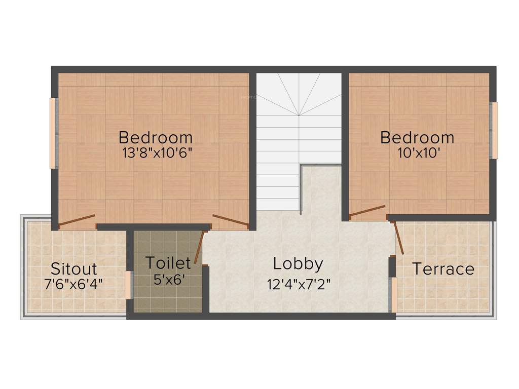 Regal Tulsi Vihar Phase II (3BHK+2T (1,060 sq ft) 1060 sq ft)
