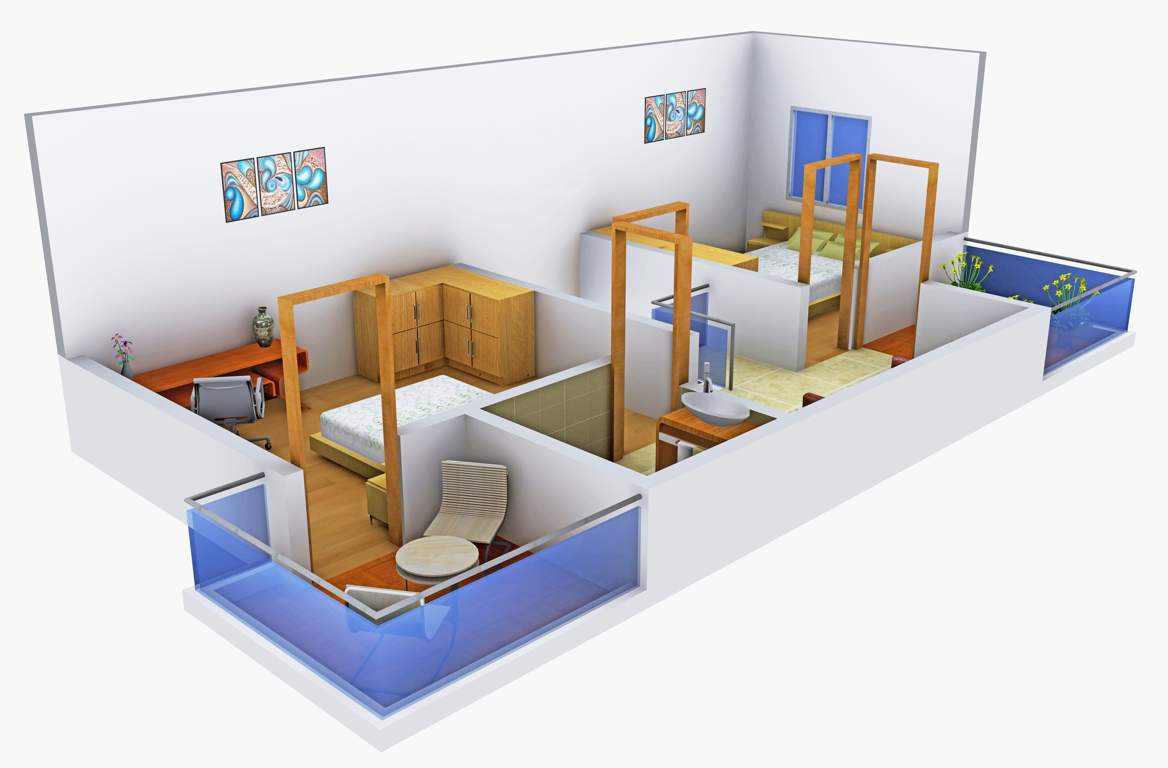 Regal Tulsi Vihar Phase II (3BHK+2T (1,060 sq ft) 1060 sq ft)