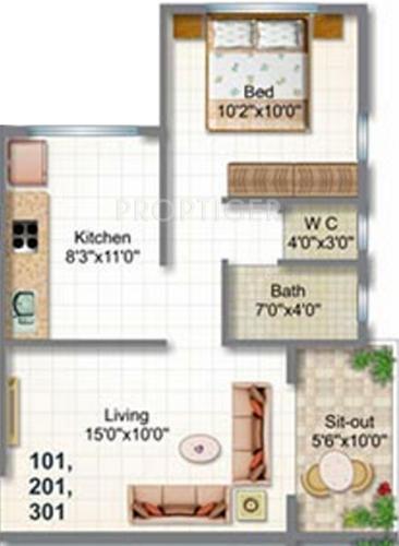 Shree Buildcon Nashik Lambodar Classic (1BHK+1T (590 sq ft) 590 sq ft)