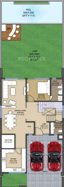 Le Solitairian Solitairian City Villa (5BHK+6T (4,650 sq ft)   Servant Room 4650 sq ft)