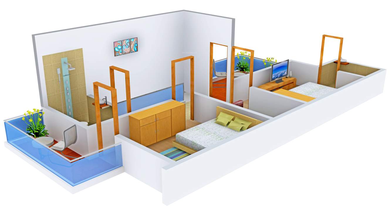 Regal Samarth Chitrakoot (3BHK+3T (1,213 sq ft) 1213 sq ft)