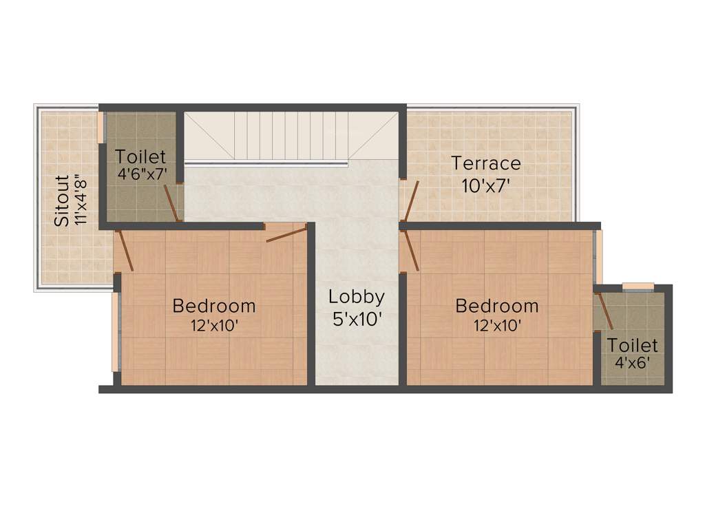 Regal Samarth Chitrakoot (3BHK+3T (1,213 sq ft) 1213 sq ft)