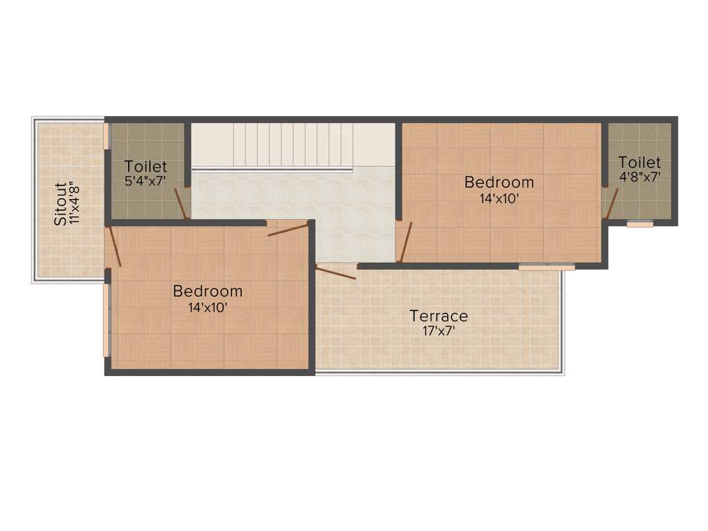 Regal Samarth Chitrakoot (3BHK+3T (1,278 sq ft) 1278 sq ft)