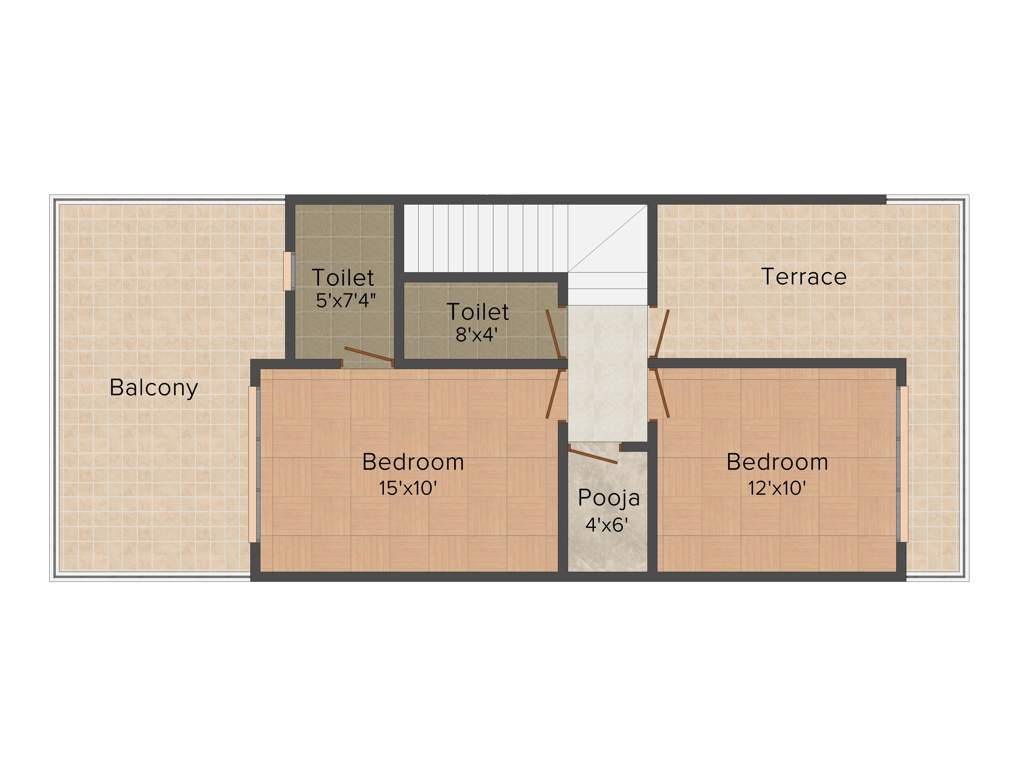 Regal Kasturi (3BHK+2T (1,112 sq ft) 1112 sq ft)