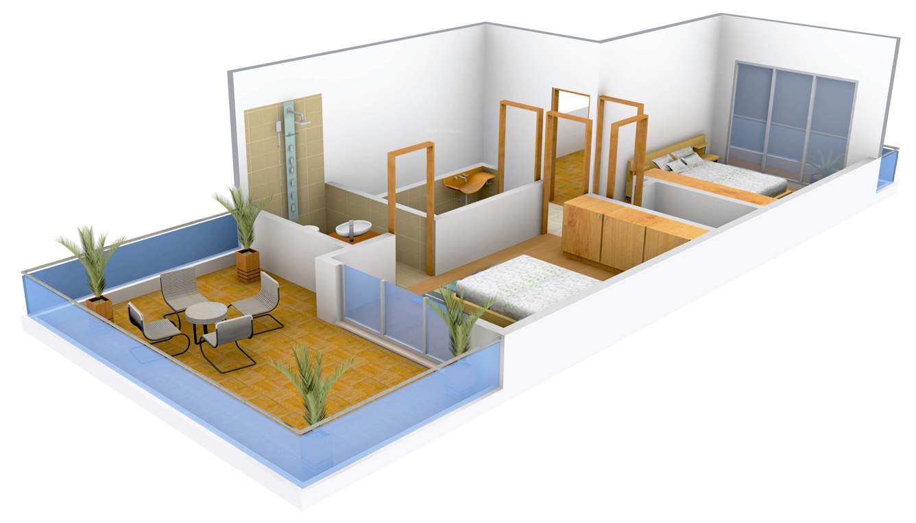 Regal Kasturi (3BHK+2T (1,112 sq ft) 1112 sq ft)