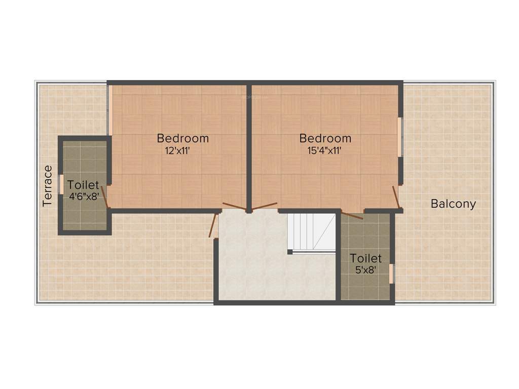 Regal Kasturi (3BHK+3T (1,231 sq ft) 1231 sq ft)
