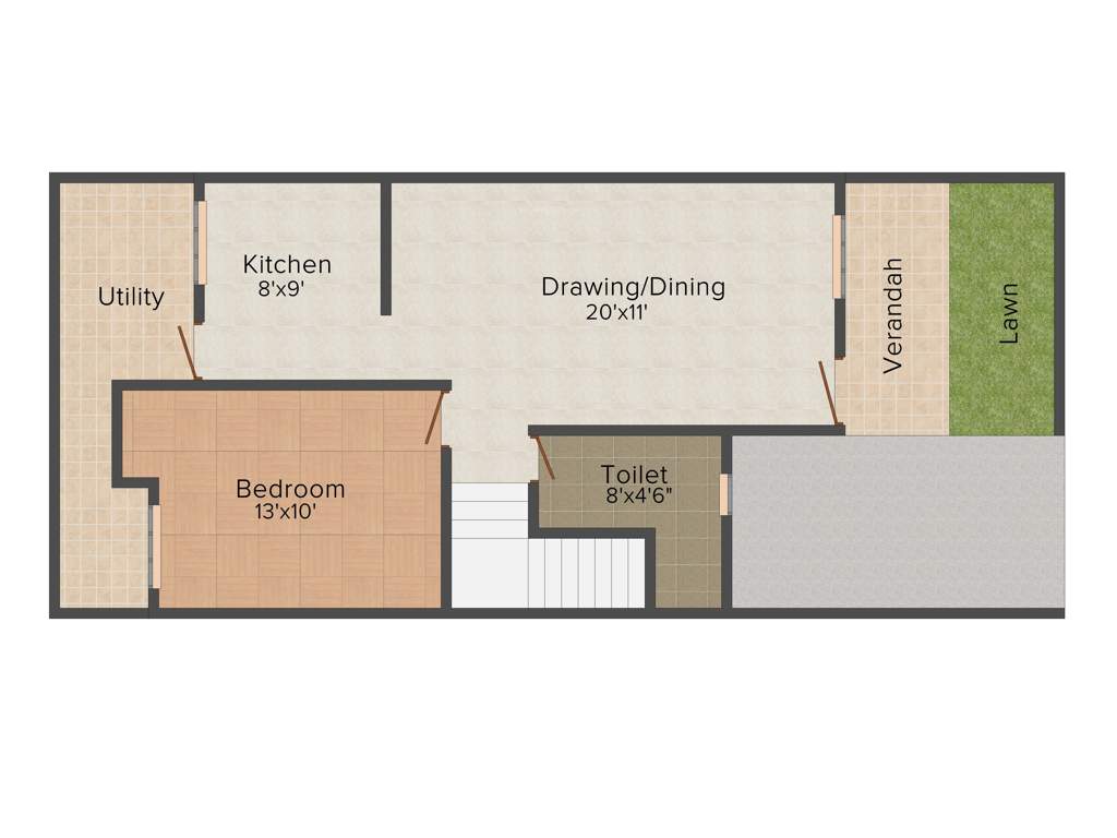 Regal Kasturi (3BHK+3T (1,231 sq ft) 1231 sq ft)