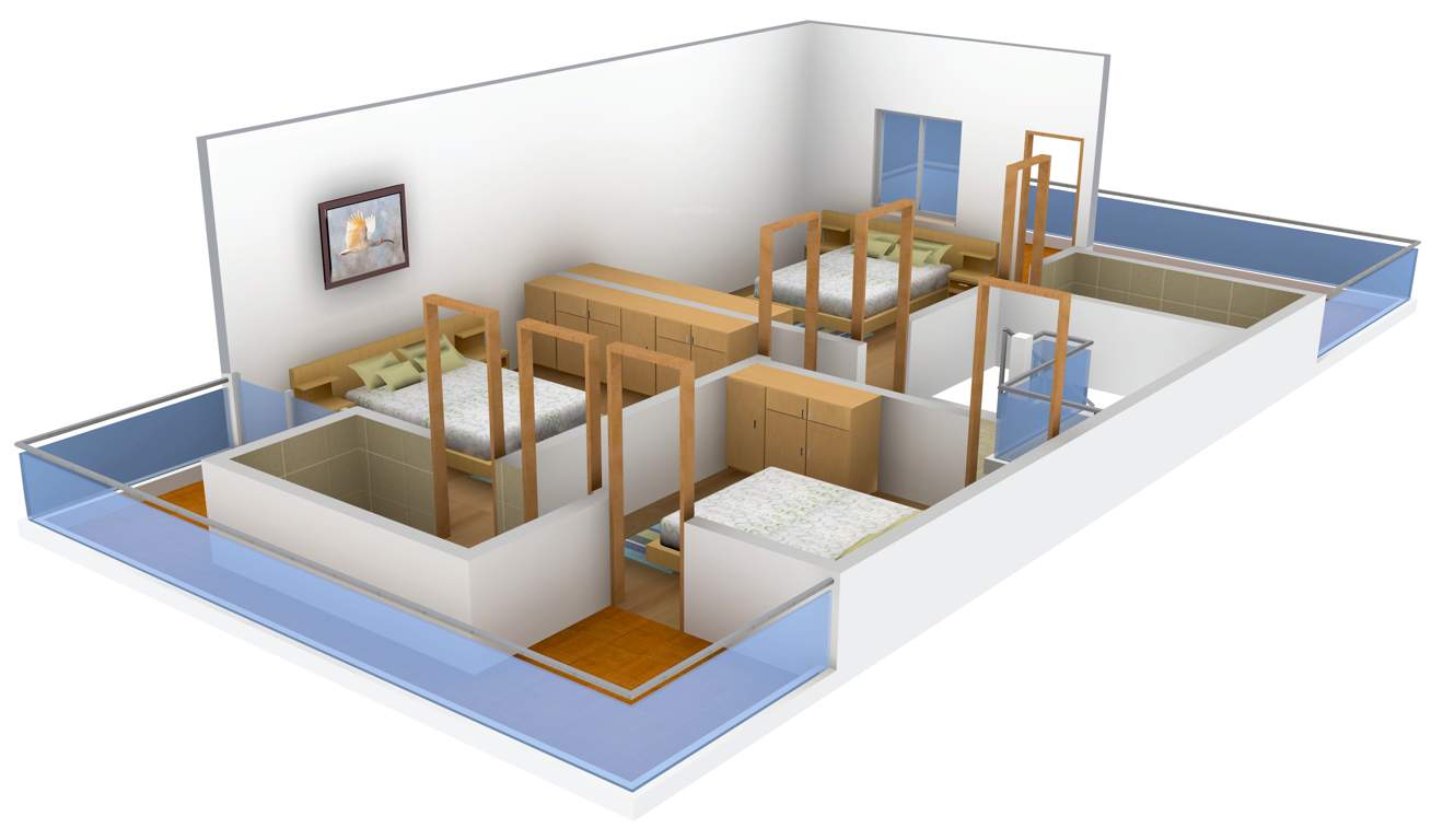 Regal Kasturi (3BHK+3T (1,456 sq ft) 1456 sq ft)