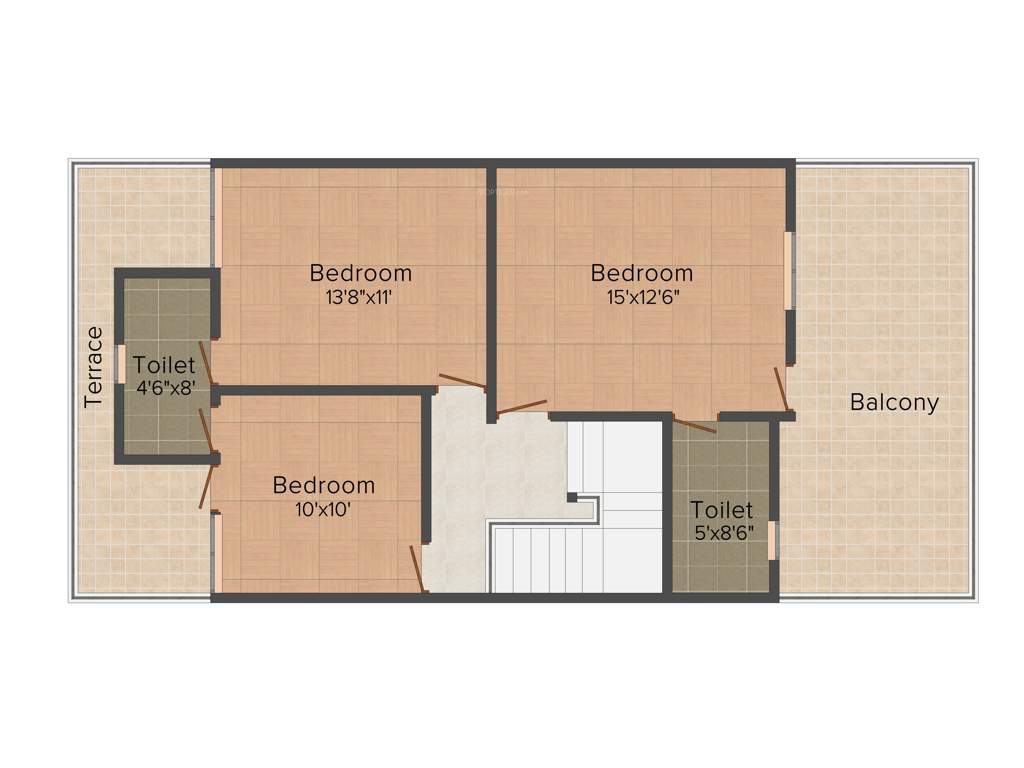 Regal Kasturi (3BHK+3T (1,456 sq ft) 1456 sq ft)
