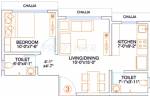 Zee Nikita (1BHK+2T (629 sq ft) 629 sq ft) Zee Nikita (1BHK+2T (629 sq ft) 629 sq ft)