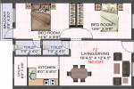 RKN Sri Raksha (2BHK+2T (960 sq ft) 960 sq ft)