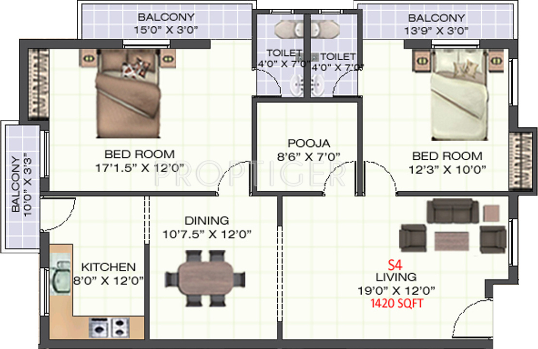 RKN Sri Raksha (2BHK+2T (1,420 sq ft) 1420 sq ft) RKN Sri Raksha (2BHK+2T (1,420 sq ft) 1420 sq ft)