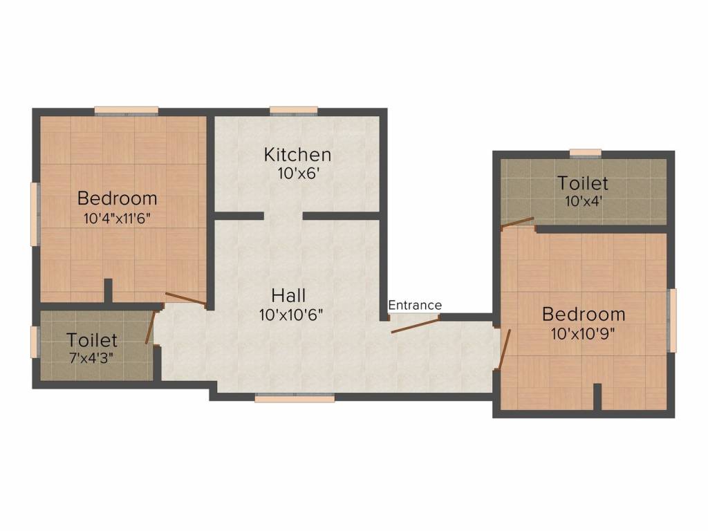 AV Brindhavanam (2BHK+2T (745 sq ft) 745 sq ft)