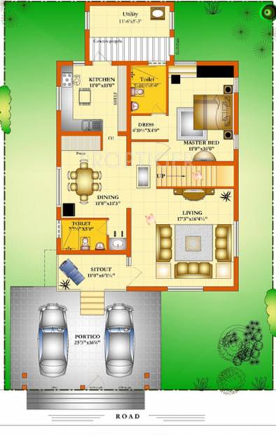 Parsn Group Aranyaka Floor Plan (3BHK+4T (2,795 sq ft) 2795 sq ft)