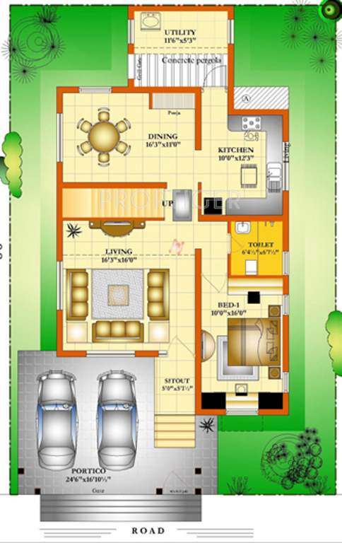 Parsn Group Aranyaka Floor Plan (3BHK+3T (2,579 sq ft) 2579 sq ft)