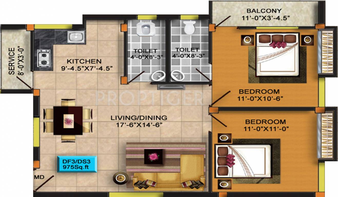 RKN Diksha Flats Phase II (2BHK+2T (975 sq ft) 975 sq ft) RKN Diksha Flats Phase II (2BHK+2T (975 sq ft) 975 sq ft)