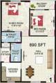 Vasavi Icon (2BHK+2T (890 sq ft) 890 sq ft)