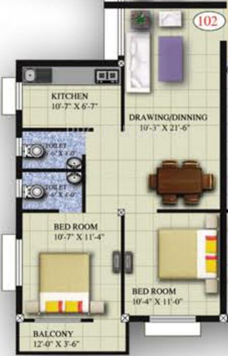 Roshan Elegant (2BHK+2T (970 sq ft) 970 sq ft) Roshan Elegant (2BHK+2T (970 sq ft) 970 sq ft)