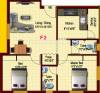 Tero Viswakarma (2BHK+2T (820 sq ft) 820 sq ft)