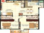 Srimitra Lotus (2BHK+2T (1,195 sq ft) 1195 sq ft)