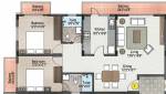 Precinct Dewans Park View (2BHK+2T (1,267 sq ft) 1267 sq ft)