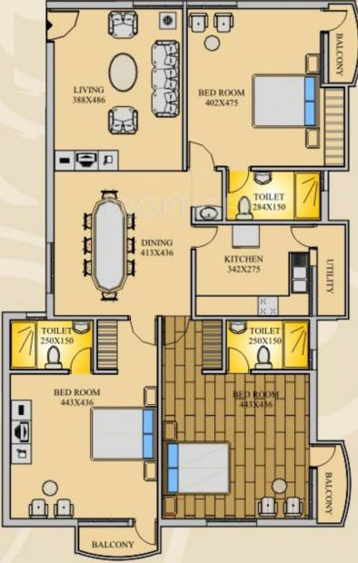 Marutham Gateway (3BHK+3T (1,955 sq ft) 1955 sq ft)