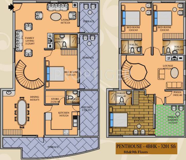 Marutham Gateway (4BHK+4T (3,201 sq ft) 3201 sq ft)