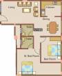 Manasa Subhindra (2BHK+2T (1,085 sq ft) 1085 sq ft)