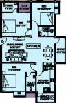 Floor Plan (3BHK+3T (1,410 sq ft) 1410 sq ft) Vignesh Flats Anishka Floor Plan (3BHK+3T (1,410 sq ft) 1410 sq ft)