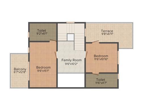 Linc Wisteria Spaces (3BHK+3T (1,851 sq ft) 1851 sq ft)