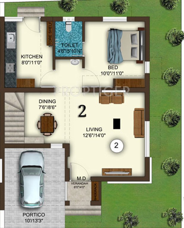 Rohini Raagam (3BHK+3T (1,312 sq ft) 1312 sq ft)