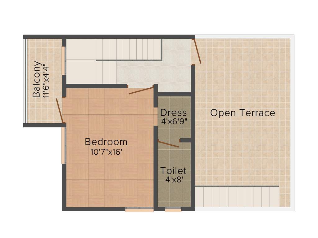 Rohini Raagam (2BHK+2T (1,129 sq ft) 1129 sq ft)