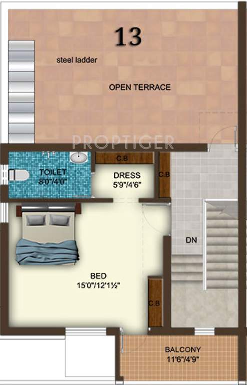 Rohini Raagam (2BHK+2T (1,180 sq ft) 1180 sq ft)