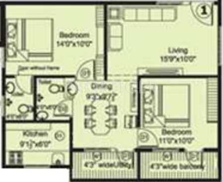 Vaishno Brindavan Vihar (2BHK+2T (1,000 sq ft) 1000 sq ft)