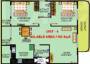 i1 SS Elizaa Floor Plan (2BHK+2T (1,180 sq ft) 1180 sq ft)